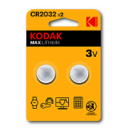 Элемент литиевый Kodak CR2032 (2-BL) (30/240)