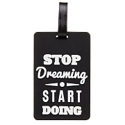 Брелок-бирка для багажа - рюкзака детская Luggage Tag (black) (019)