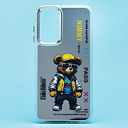 Чехол-накладка - PC092 для "Samsung Galaxy A25" (мишка) (transparent)