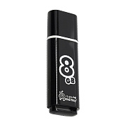 Флэш накопитель USB  8 Гб Smart Buy Glossy (black)