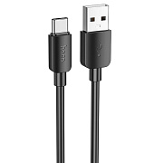 Кабель USB - Type-C Hoco X96 27W 25см 3A  (black)