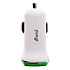 Адаптер Автомобильный Brera CAU2-3A 2USB/5V/3A (white/green)