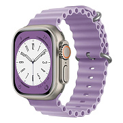 Ремешок - ApW26 Ocean Band Apple Watch 42/44/45/49 mm силикон (light violet)