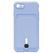 Чехол-накладка - SC304 с картхолдером для "Apple iPhone 7/iPhone 8/iPhone SE 2020" (light violet) (208664)