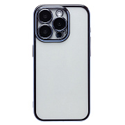 Чехол-накладка - PC073 с закрытой камерой для "Apple iPhone 15 Pro" (blue)