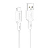 Кабель USB - Apple lightning Borofone BX70 12W 100см 2,4A  (white)
