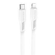 Кабель Type-C - Apple lightning Borofone BX85 PD 20W 100см 3A  (white)