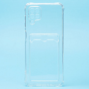 Чехол-накладка - SC276 с картхолдером для "Samsung SM-A125 Galaxy A12" (transparent)