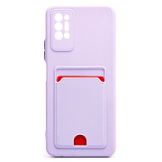 Чехол-накладка - SC315 с картхолдером для "Tecno Pova 2" (light violet)