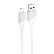 Кабель USB - Apple lightning Borofone BX107 12W 100см 2,4A  (white)