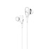 Проводные наушники с микрофоном внутриканальные Hoco M62 Dazzling dual moving Jack 3,5  (white)