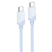Кабель Type-C - Type-C Borofone BX107 PD 60W 100см 3A  (blue)