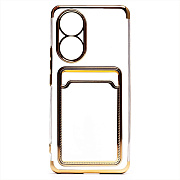 Чехол-накладка - SC305 с картхолдером для "Honor 50/nova 9" (gold)