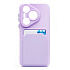 Чехол-накладка - SC337 с картхолдером для "Huawei Pura 70 Global" (light violet) (232825)