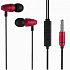 Проводные наушники с микрофоном внутриканальные Hoco M59 Magnificent universal Jack 3,5  (red)