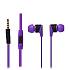 Проводные наушники внутриканальные Music Level ML-500 Jack 3,5  (purple)
