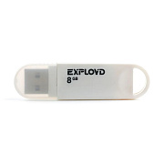 Флэш накопитель USB  8 Гб Exployd 570 (white)