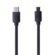 Кабель Type-C - micro USB Kurato RORI-TM500  100см 1,5A  (black)