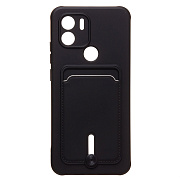 Чехол-накладка - SC304 с картхолдером для "Xiaomi Poco C50" (black) (217997)