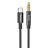 Кабель Type-C - 3.5mm Hoco UPA19  100см   (black)