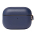 Чехол - Leather для кейса "Apple AirPods Pro" (blue) натур.кожа