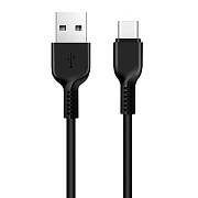 Кабель USB - Type-C Hoco X20 Snow Storm  100см 2,4A  (black)