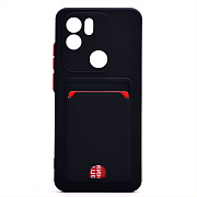 Чехол-накладка - SC315 с картхолдером для "Xiaomi Redmi A1+" (black) (214508)