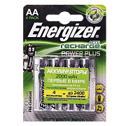 Аккумулятор AA Energizer R6 Power Plus (4-BL) Ni-MH 2000 mAh Pre-Ch
