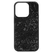 Чехол-накладка - PC071 POSH SHINE для "Apple iPhone 14 Pro" россыпь кристаллов (black)