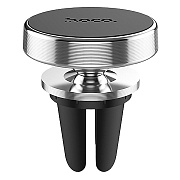 Держатель автомобильный Hoco магнитный Matte в дефлектор (silver/matte grey)