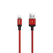 Кабель USB - Apple lightning Hoco X14 Times Speed 10W 200см 2A  (red/black)