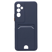 Чехол-накладка - SC315 с картхолдером для "Tecno Pova 4" (dark blue)