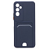 Чехол-накладка - SC315 с картхолдером для "Tecno Pova 4" (dark blue)