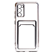 Чехол-накладка - SC305 с картхолдером для "Samsung SM-G780 Galaxy S20FE" (silver) (208559)
