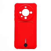 Чехол-накладка - SC304 с картхолдером для "Huawei Mate 60" (red)