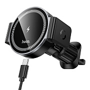 Держатель автомобильный Hoco SafeMag HW35 Power в дефлектор 15W (black)
