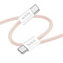 Кабель Type-C - Type-C Hoco X104 Source PD 60W 200см 3A  (pink)