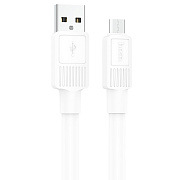 Кабель USB - micro USB Hoco X84 12W 100см 2,4A  (white)