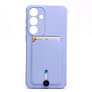 Чехол-накладка - SC304 с картхолдером для "Samsung Galaxy S25+" (light violet) (239025)