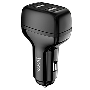 Адаптер Автомобильный Hoco Z36 Leader 2USB/5V/2.4A (black)