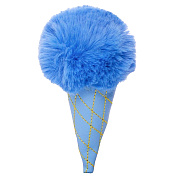 Брелок меховой - Мороженое (sky blue)