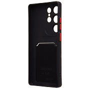 Чехол-накладка - SC337 с картхолдером для "Samsung Galaxy S25 Ultra" (black) (239047)