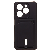 Чехол-накладка - SC304 с картхолдером для "TECNO Spark 20/Spark 20C" (black)