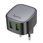 Адаптер Сетевой Hoco CS34A Rayo 2USB 18W (black)