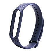 Ремешок - WB08 Xiaomi Mi Band 5/Mi Band 6 силикон на кнопке (регулируемый) (blue)