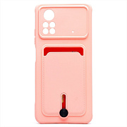 Чехол-накладка - SC304 с картхолдером для "Xiaomi Redmi Note 11 Pro 4G Global/Redmi Note 11 Pro 5G Global" (light pink)