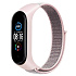 Ремешок - WB09 Xiaomi Mi Band 5/Mi Band 6 текстиль липучка (регулируемый) (light pink)