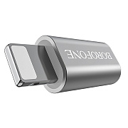 Адаптер Borofone BV5 Micro to Lightning Adapter (silver)