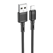 Кабель USB - Apple lightning Hoco X83  100см 2,4A  (black)
