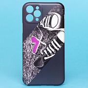 Чехол-накладка - SC185 для "Apple iPhone 11 Pro" (001) (black/purple)